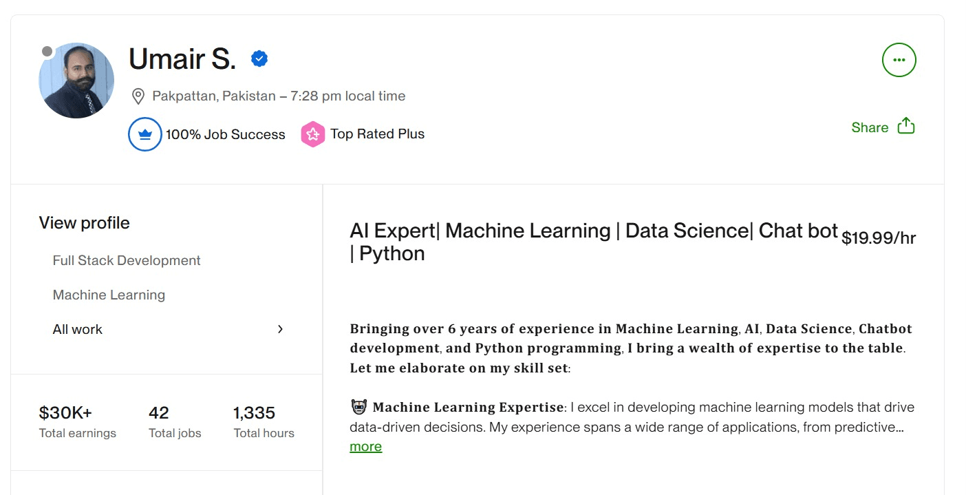 AI & ML Profile Scale-Up